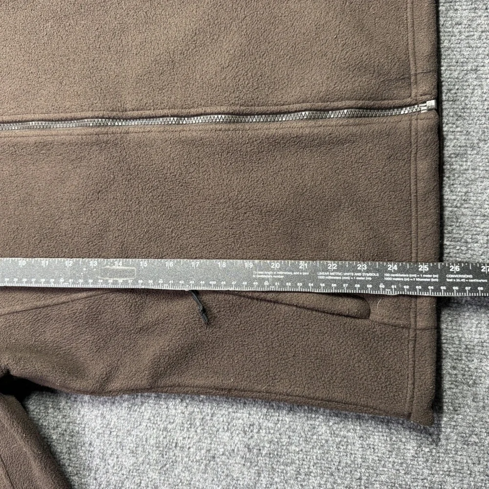 The North Face Fleece Jacket Mens Large Brown Full Zip Outdoor Hiking